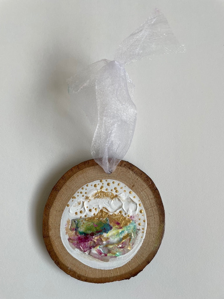 Textured Cheer Ornament No. 4