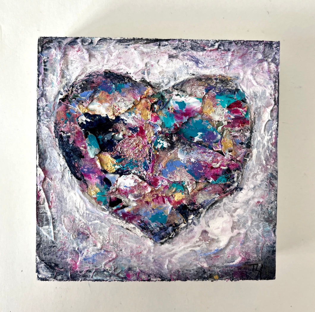 Textured Heart #20 - 4x4