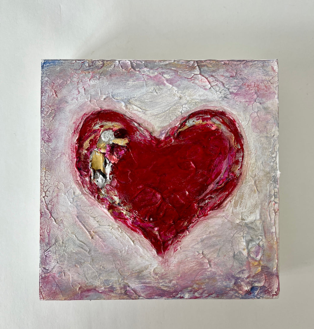 Textured Heart #2 - 5x5