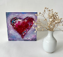 Textured Heart #10 - 5x5